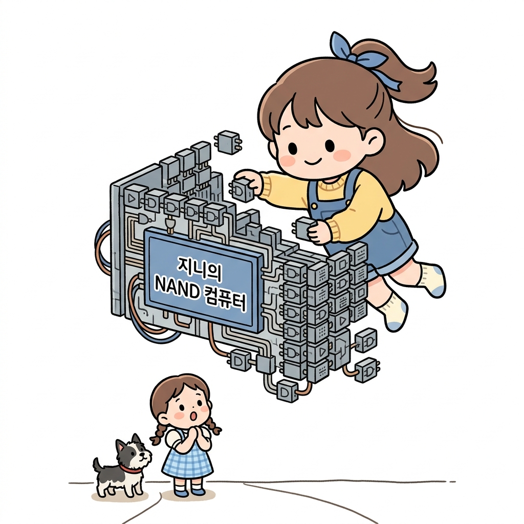 지니의 NAND 컴퓨터 조립