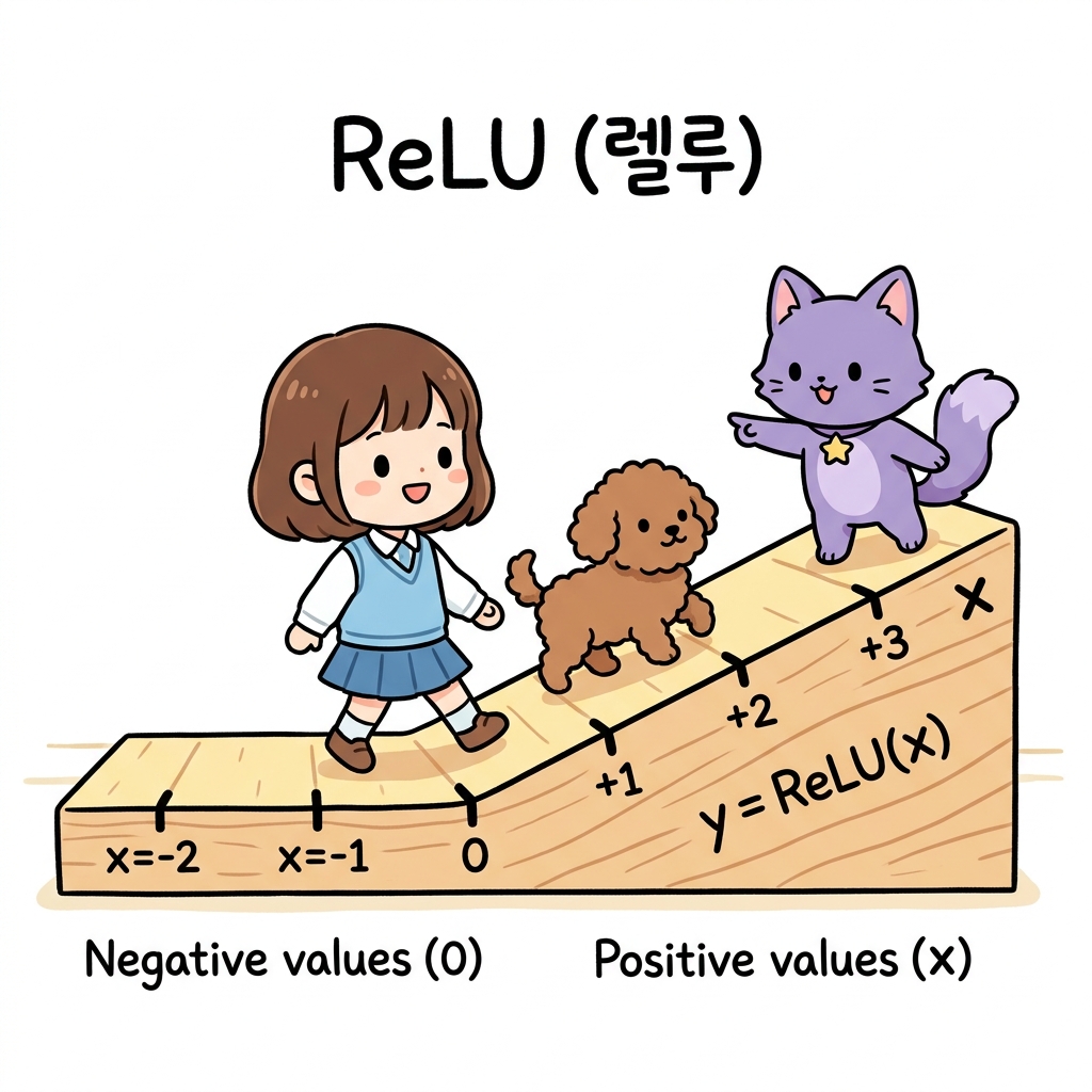 ReLU 함수와 경사로