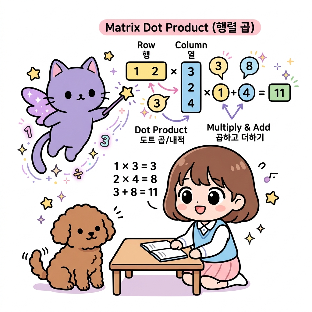행렬의 내적 계산
