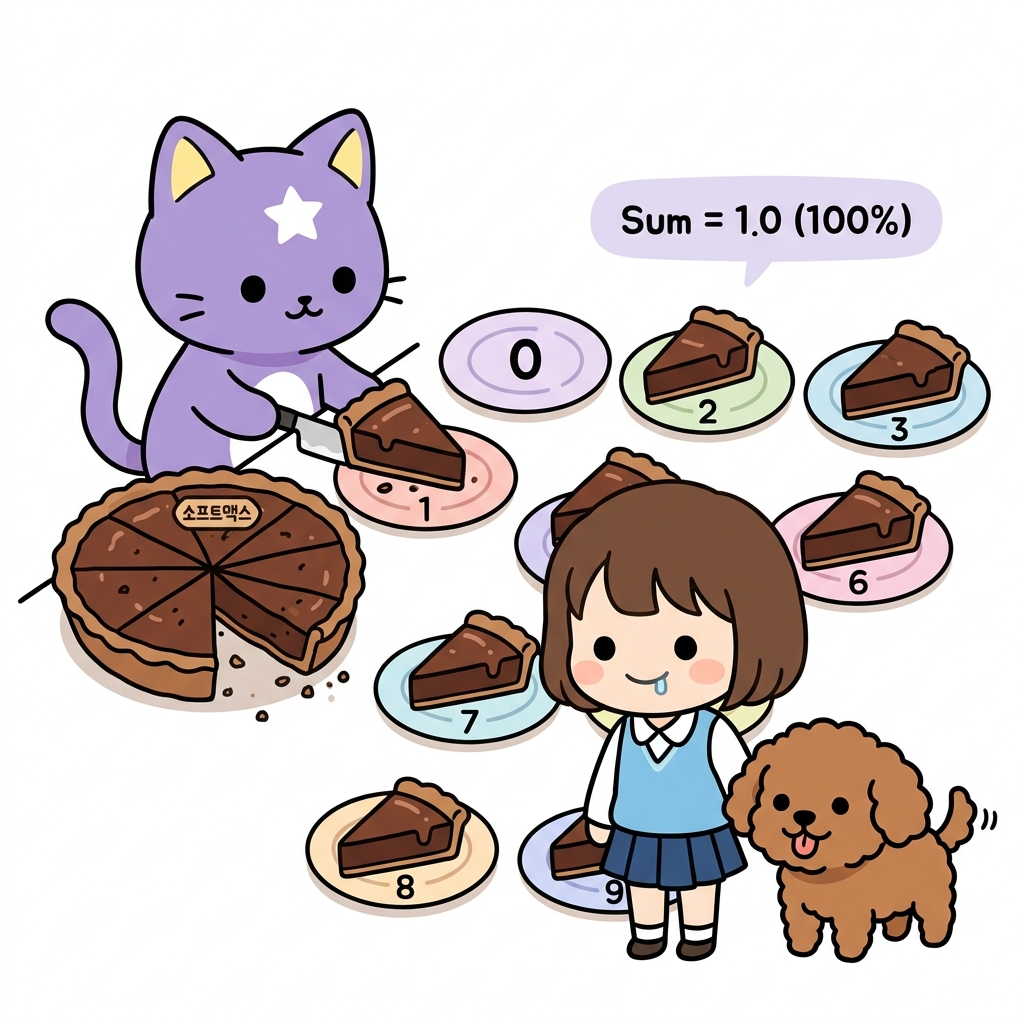 소프트맥스 함수 비율 변환
