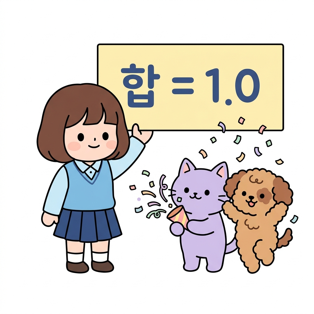 소프트맥스 출력의 합은 1.0
