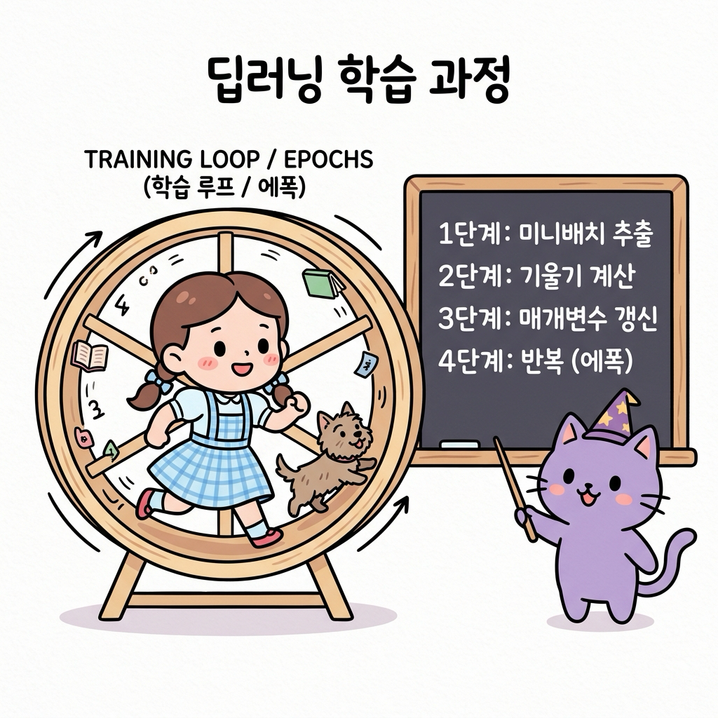 학습 루프 및 에폭 모니터링