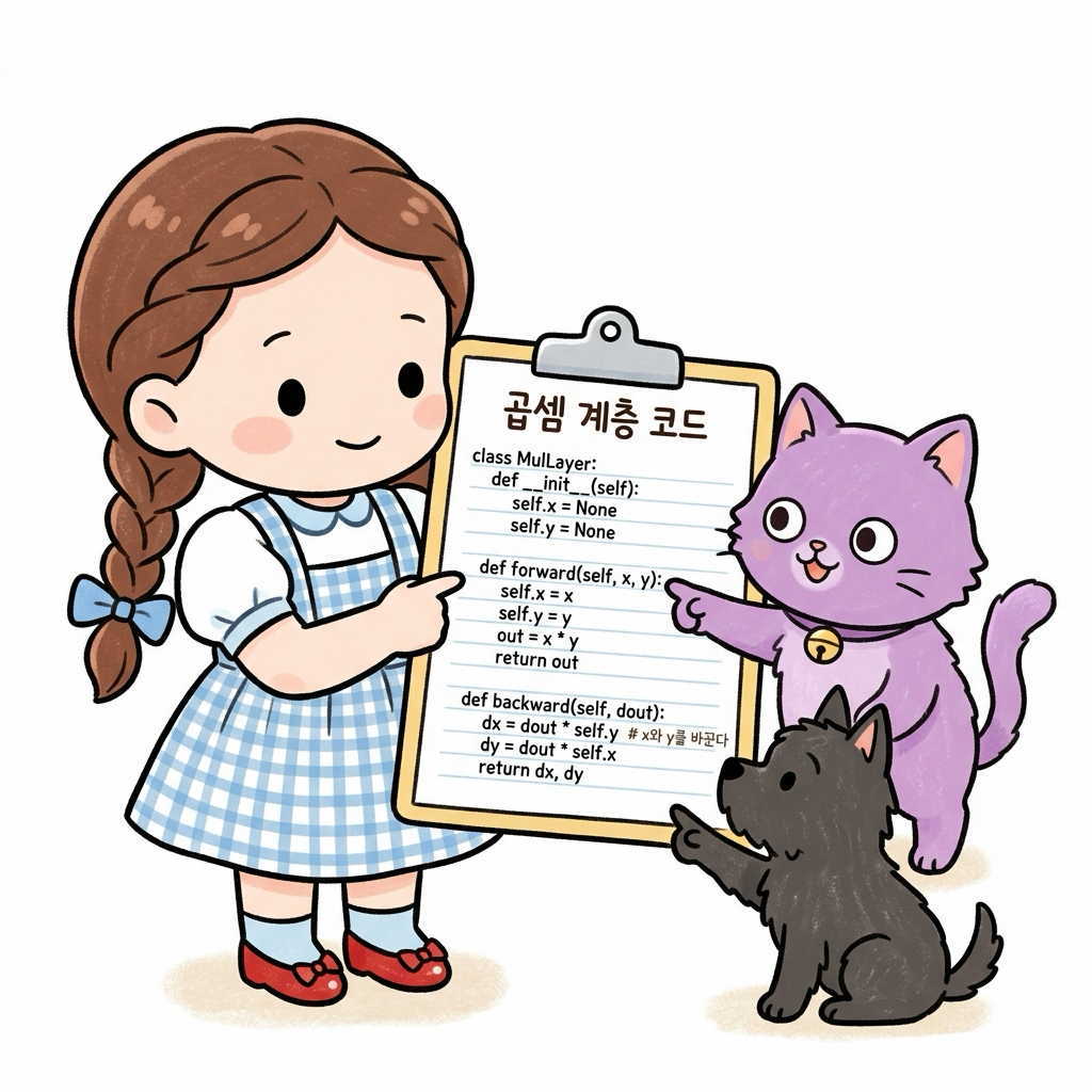 곱셈 계층 파이썬 구현 분석