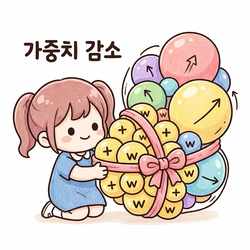 가중치 감소 페널티 적용