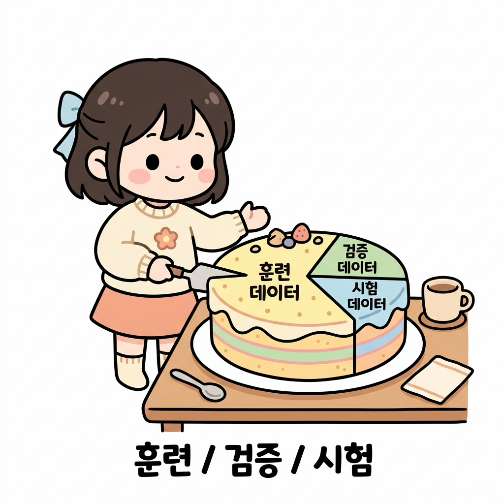 훈련/검증/시험 데이터 분할 케이크
