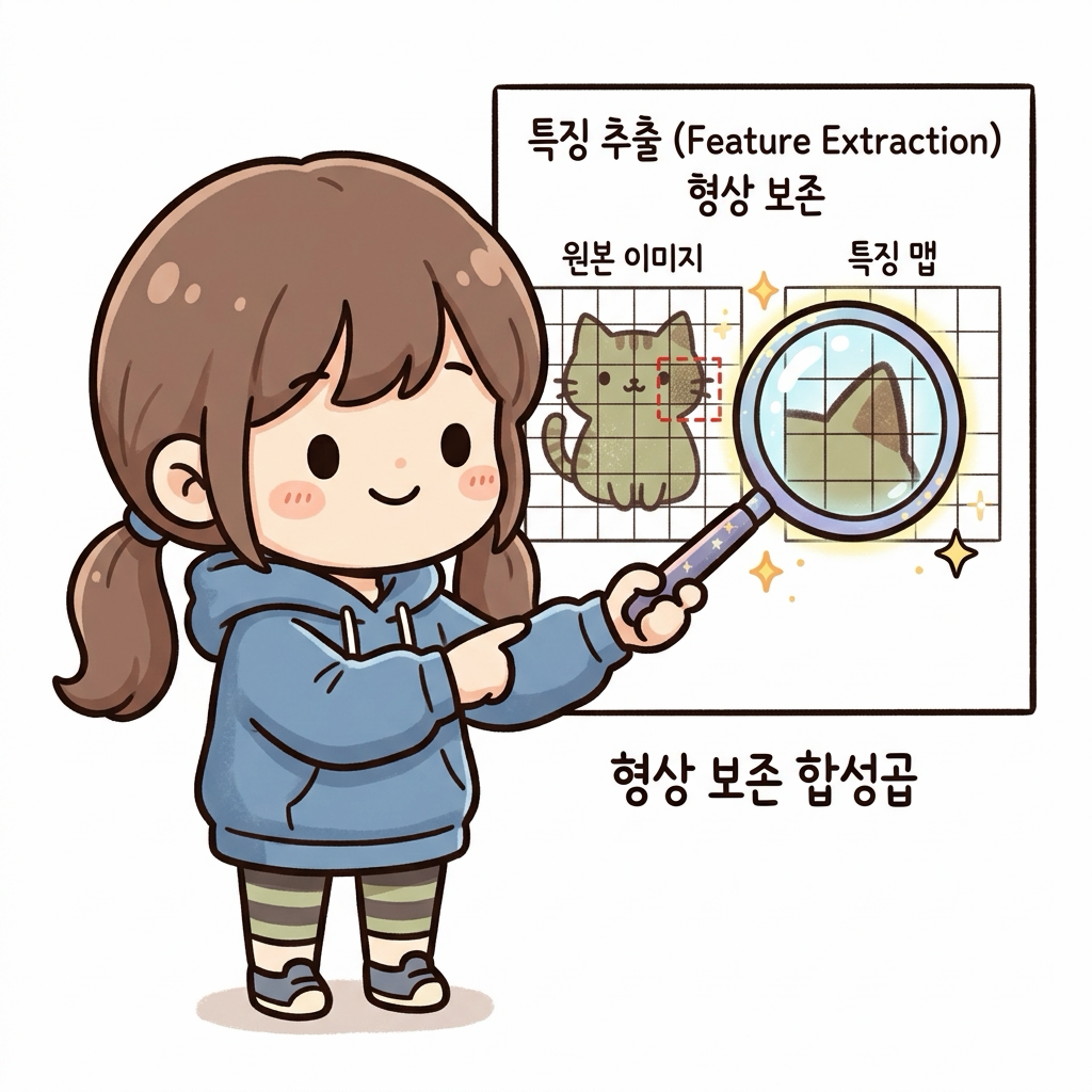 합성곱 계층의 형상 보존