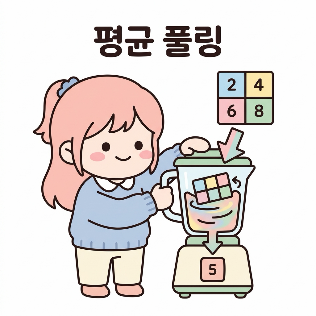 평균 풀링의 원리